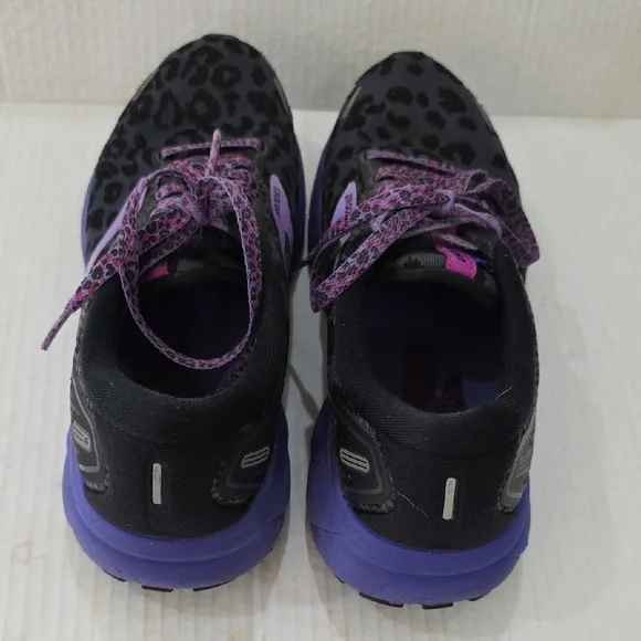 Brooks Ghost 14 Women's Running Shoes - Black & Purple Size 8 - Picture 7 of 10